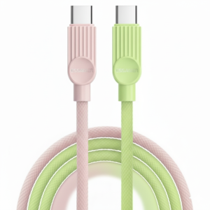 Cable Essager USB - C a USB - C 60w Trenzado 1m Bicolor