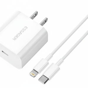 Cargador Essager Completo Tipo C a Lightning 1m Blanco