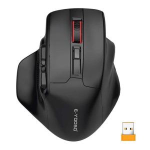 Mouse Inalámbrico E-Yooso X31 USB 2.4 GHz Ergonómico Negro