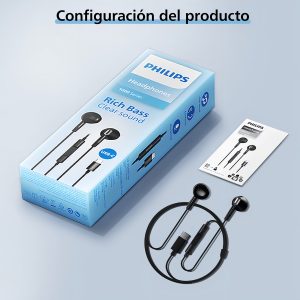 Audifonos de cable Philips tipo C TAE1020