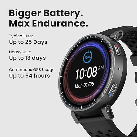 Reloj Inteligente Amazfit Active Max Negro - Imagen 4