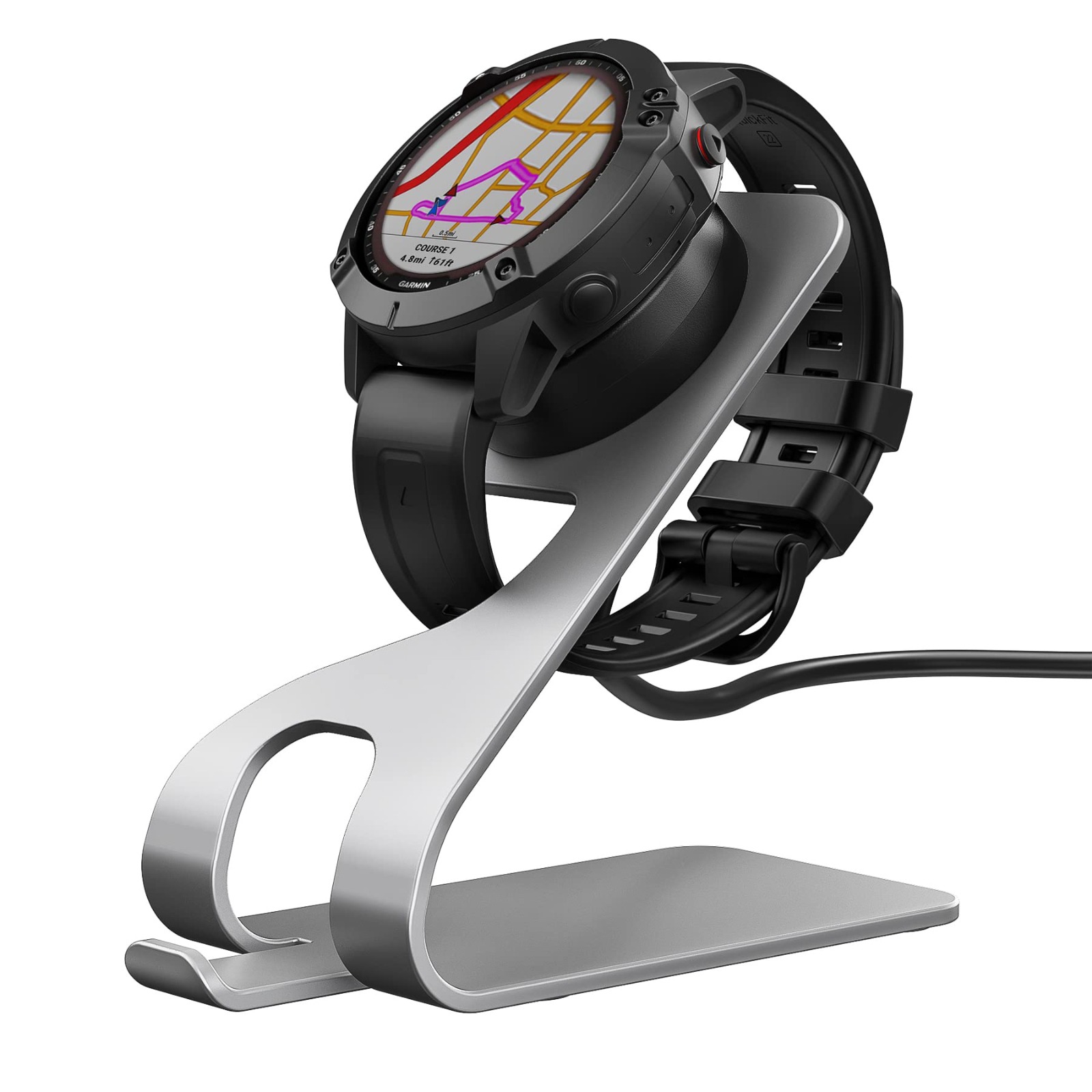 Base de Carga para Relojes Garmin con Soporte de Escritorio USB - Imagen 2