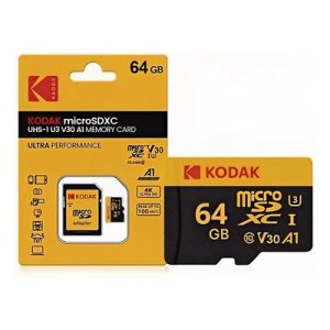 Tarjeta de Memoria Kodak MicroSDXC 64GB UHS-I U3 V30 A1